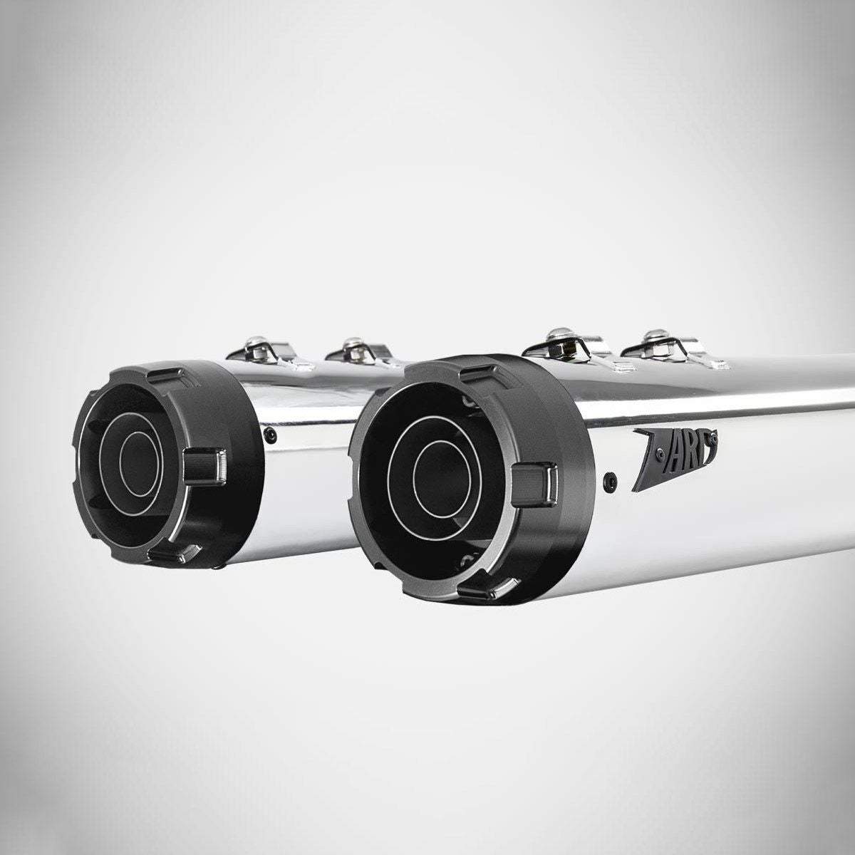 2021以降 ツーリング 4.5インチ・スリップオンマフラー レーシング (クローム)1