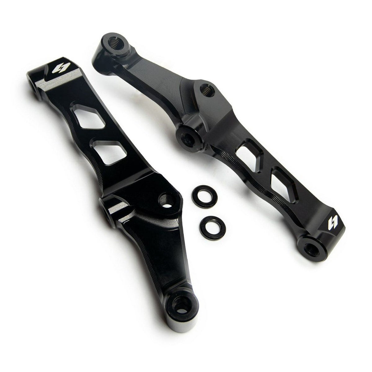 ハーレー用 ラジアルマウントキャリパーブラケット 108mmピッチ 左右セット (ブラック)1