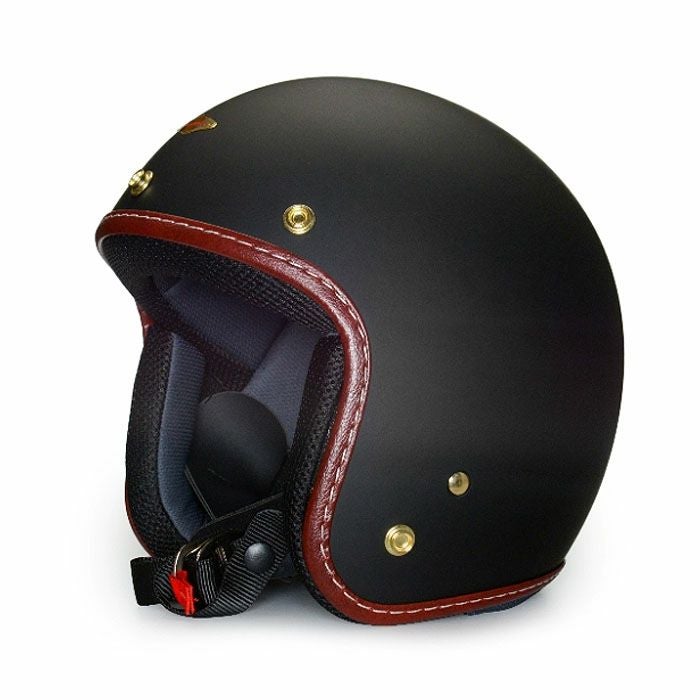 DEREKシリーズ ジェットヘルメット フラットブラック feture