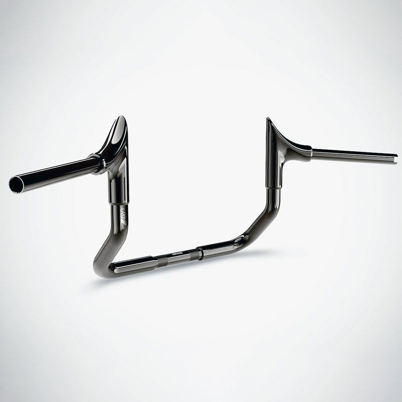 2008～2023 ストリートグライド、エレクトラグライド ブル 10インチ ハンドルバー (ブラッククローム)