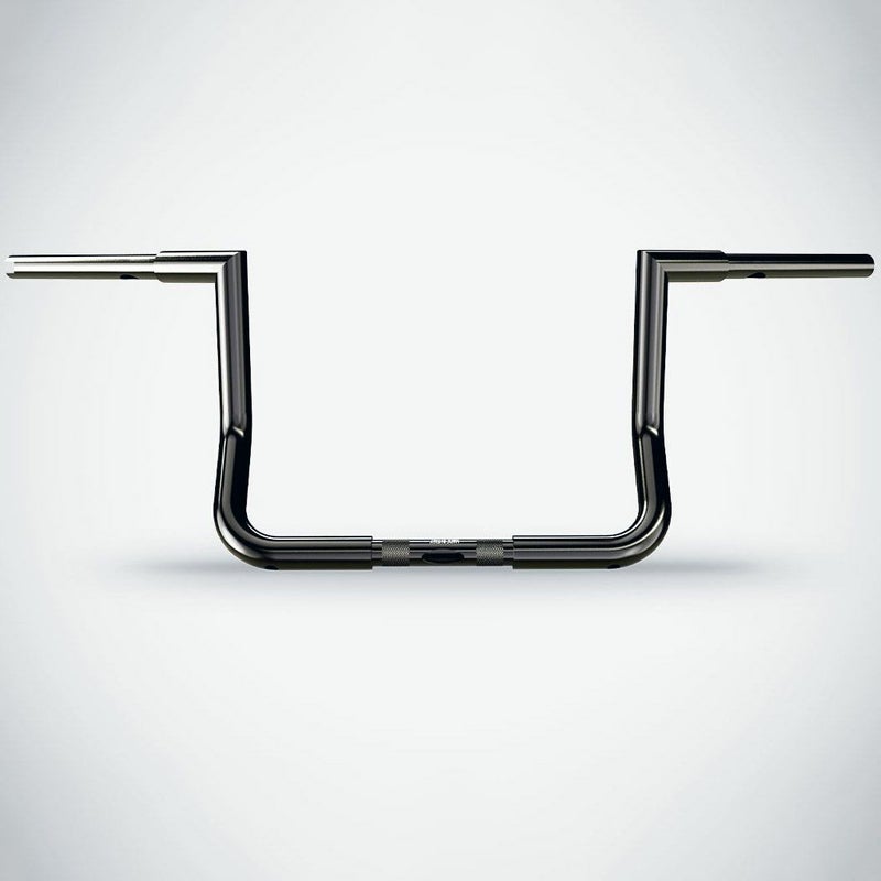 008～2023 ストリートグライド、エレクトラグライド バット 12インチ ハンドルバー (ブラッククローム)