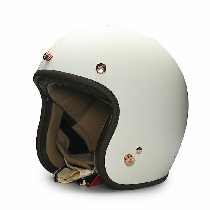 MODER BELLEシリーズ スモールシェル ジェットヘルメット フラットココナッツミルクホワイト feture