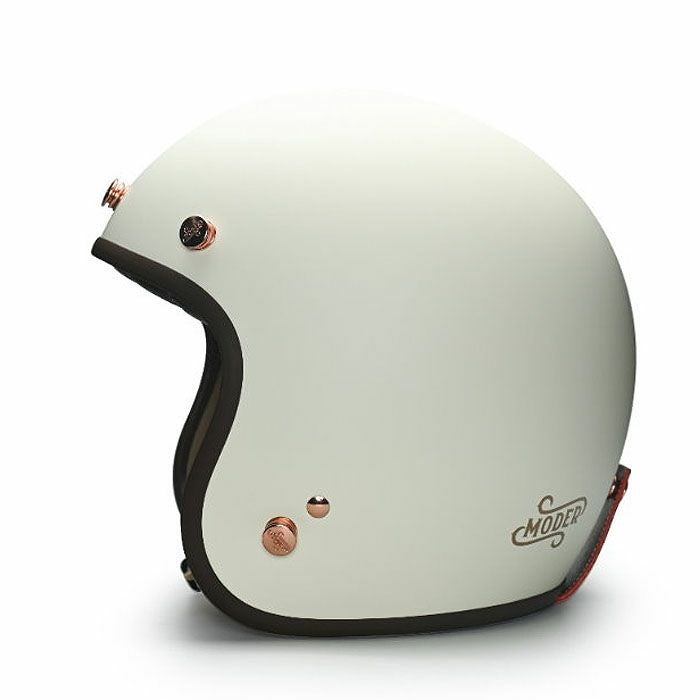 MODER BELLEシリーズ スモールシェル ジェットヘルメット フラットココナッツミルクホワイト feture 3