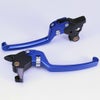 M8ソフテイル アルミ アジャスタブルレバーセット スタンダードタイプ (ブルー/シルバー)1