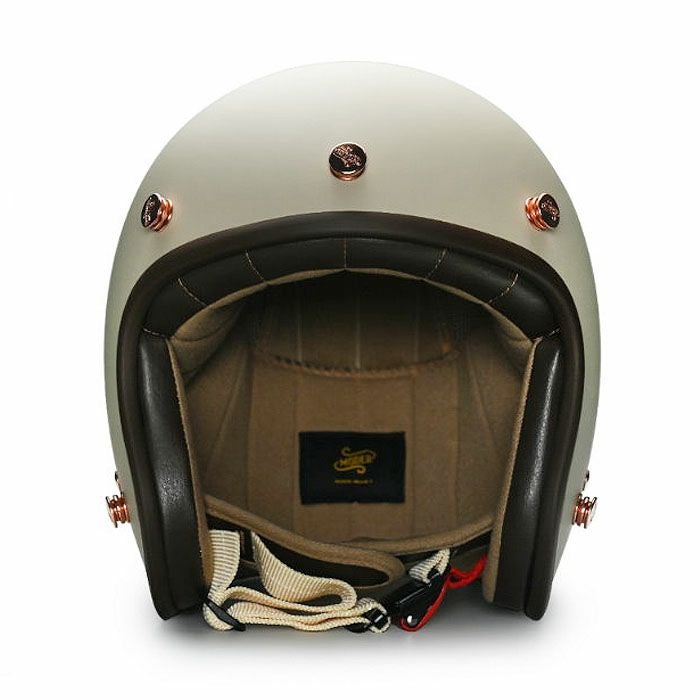 MODER BELLEシリーズ スモールシェル ジェットヘルメット フラットライトミルクティー feture 2