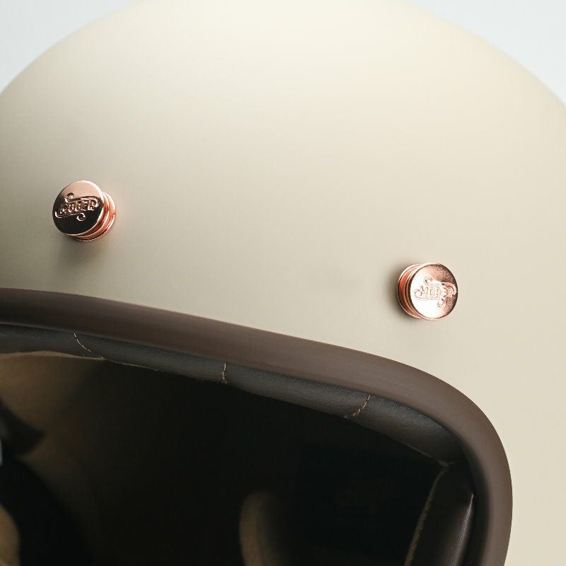 MODER BELLEシリーズ スモールシェル ジェットヘルメット フラットライトミルクティー feture 4