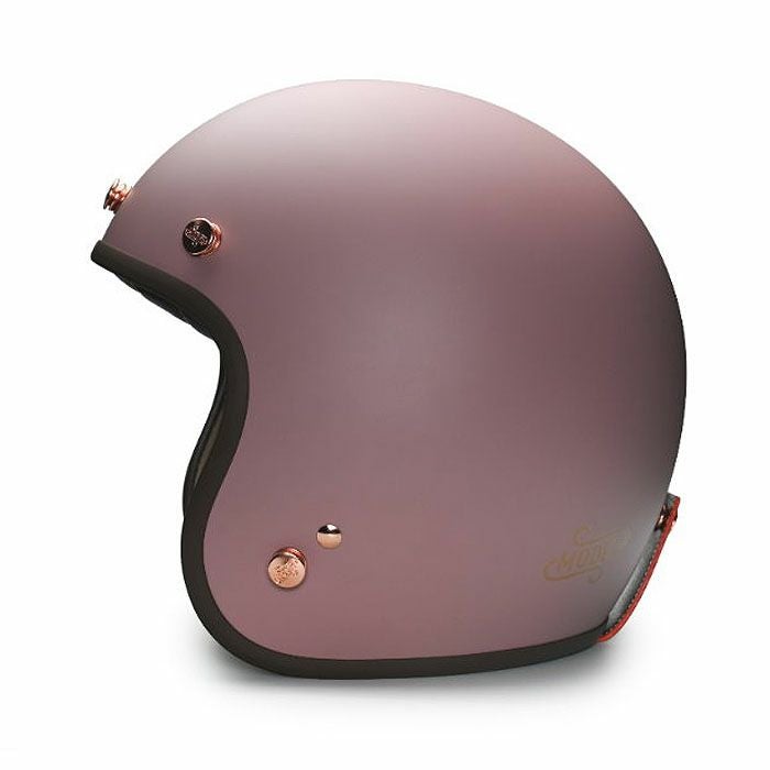 MODER BELLEシリーズ スモールシェル ジェットヘルメット フラットフランスピンク feture 3