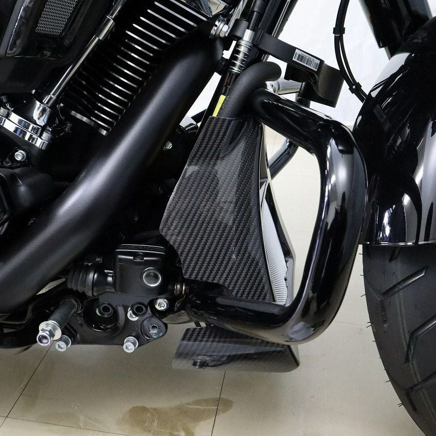 2024以降 ツーリング ドライカーボン・ラジエターカバー (綾織り/艶有り)1