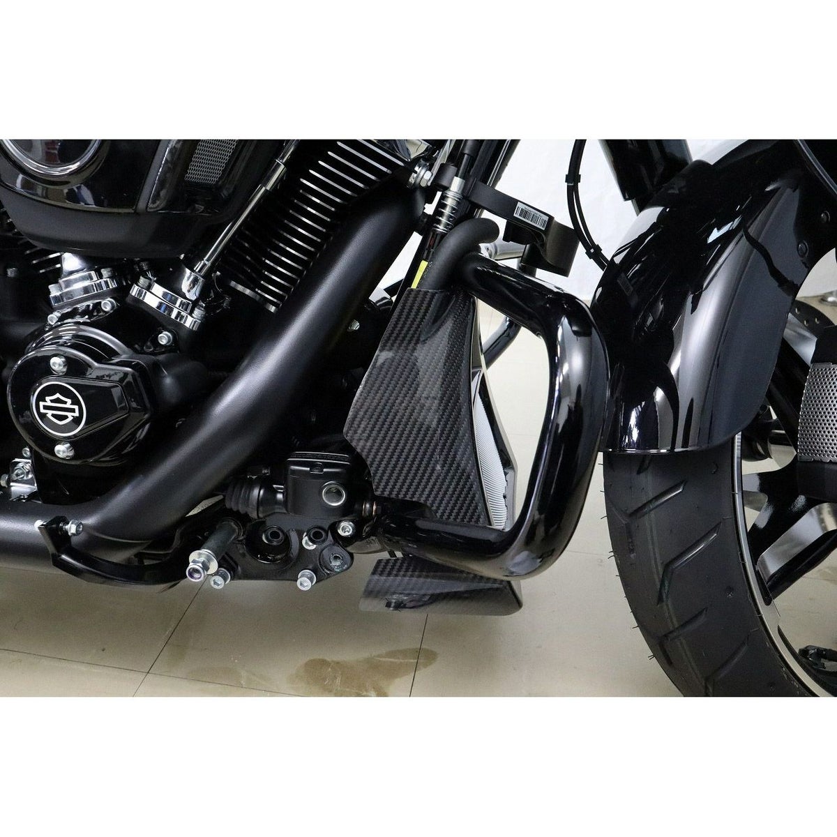 2024以降 ツーリング ドライカーボン・ラジエターカバー (綾織り/艶有り)5