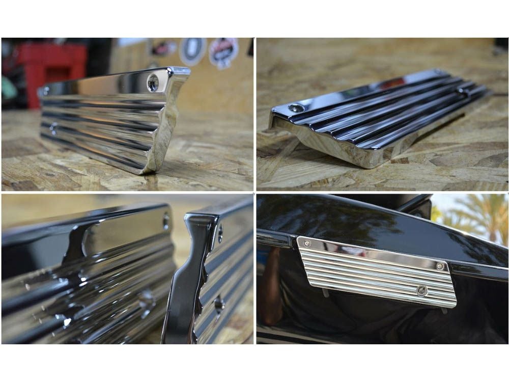 JOKER MACHINE　フィン・サドルバッグ・ラッチ・カバー　クローム-01