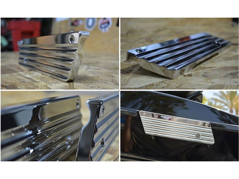 JOKER MACHINE　フィン・サドルバッグ・ラッチ・カバー　クローム-01