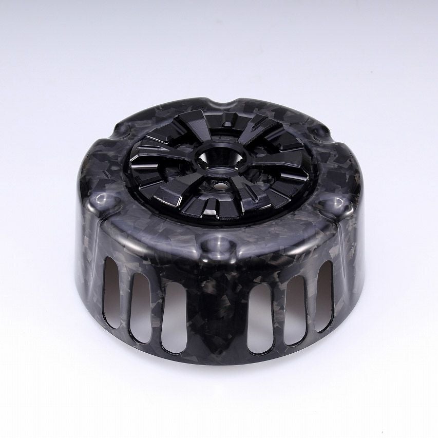 ステルスエアクリーナー用 ドライカーボン・カバー (フォージド/艶消し/ブラック)