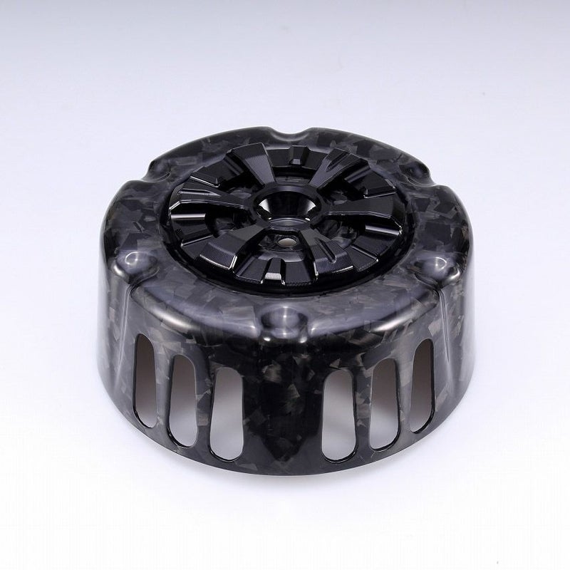 ステルスエアクリーナー用 ドライカーボン・カバー (フォージド/艶消し/ブラック)