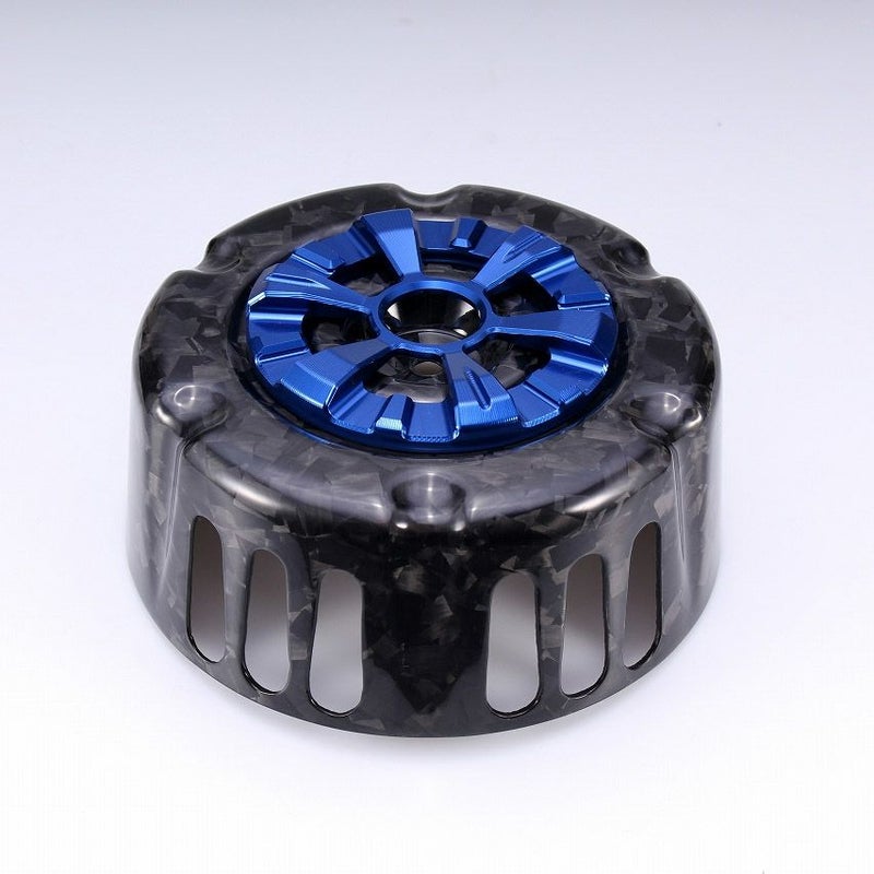 ステルスエアクリーナー用 ドライカーボン・カバー (フォージド/艶消し/ブルー)