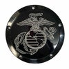 M8ツーリング MARINE CORPS SEMPER FI#3デザイン ダービーカバー フラットブラック VICBAGGERS