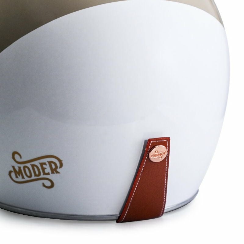 MODER ARONシリーズ ジェットヘルメット ライトミルクティー/ホワイト feture 6