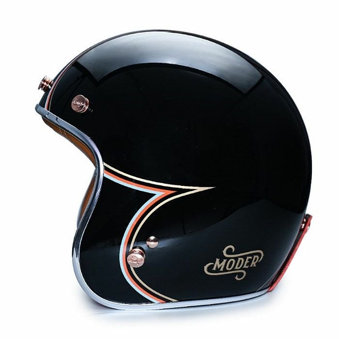 MODER JONESシリーズ ジェットヘルメット ブラック feture 3
