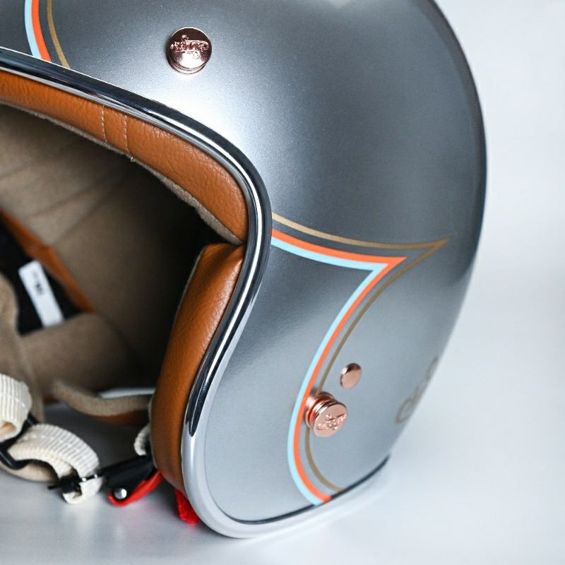 MODER JONESシリーズ ジェットヘルメット スターシルバー feture 5