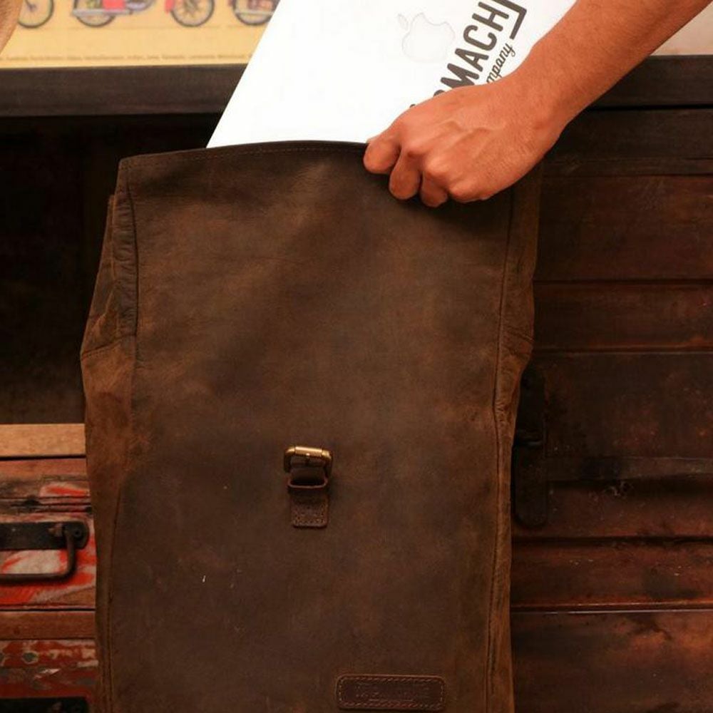  バックパックパニア サドルバッグ タバコブラウン Trip Machine 