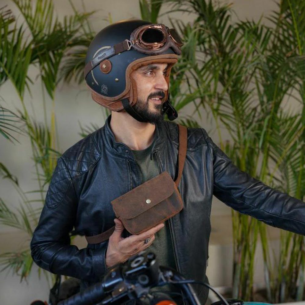 サイドキック モトポーチ モカ Trip Machine 