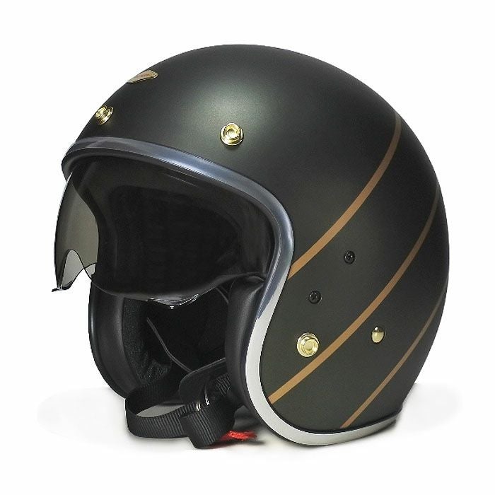 ANDRESシリーズ インナーバイザー ジェットヘルメット オリーブグリーン feture