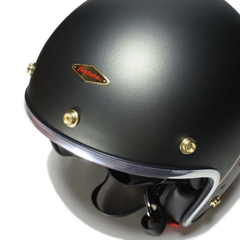 ANDRESシリーズ インナーバイザー ジェットヘルメット オリーブグリーン feture 4