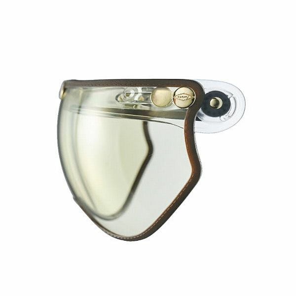 フリップアップ ハーフシールド ブラウントリム ライトイエロー feture 2