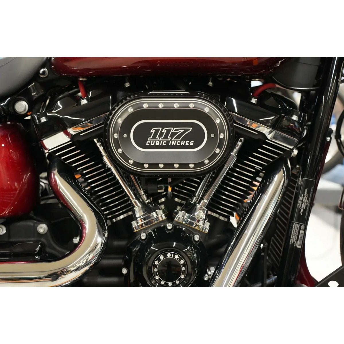  M8 ツーリング、ソフテイル ドリルド117 オーバルエアクリーナーカバー2