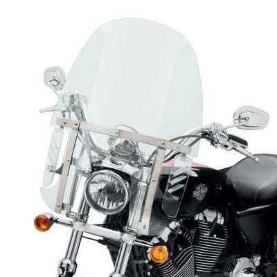 ベンチレーター・コンパクト・ウインドシールド　19インチ　クリア　スポーツスター ダイナ-01