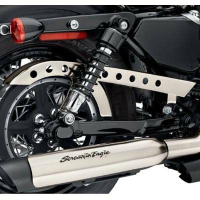 スポーツスター 2000～2003 クローム アッパーベルトガード Drag 