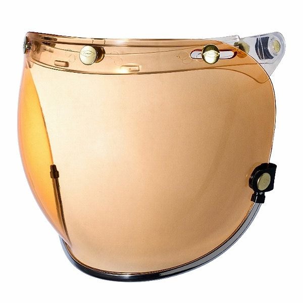 フリップアップ バブルシールド シルバートリム アンバースモーク feture