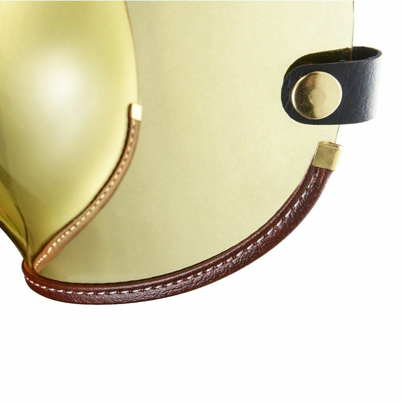 フリップアップ バブルシールド ブラウンレザートリム イエロースモーク feture 4