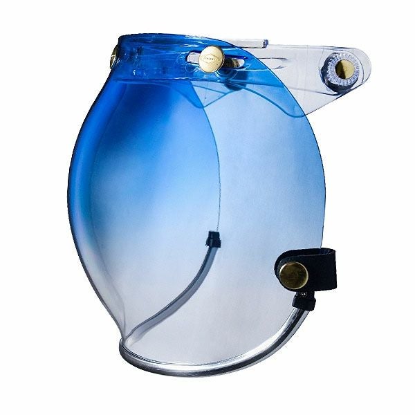 フリップアップ バブルシールド シルバートリム グラデーションブルースモーク feture 2