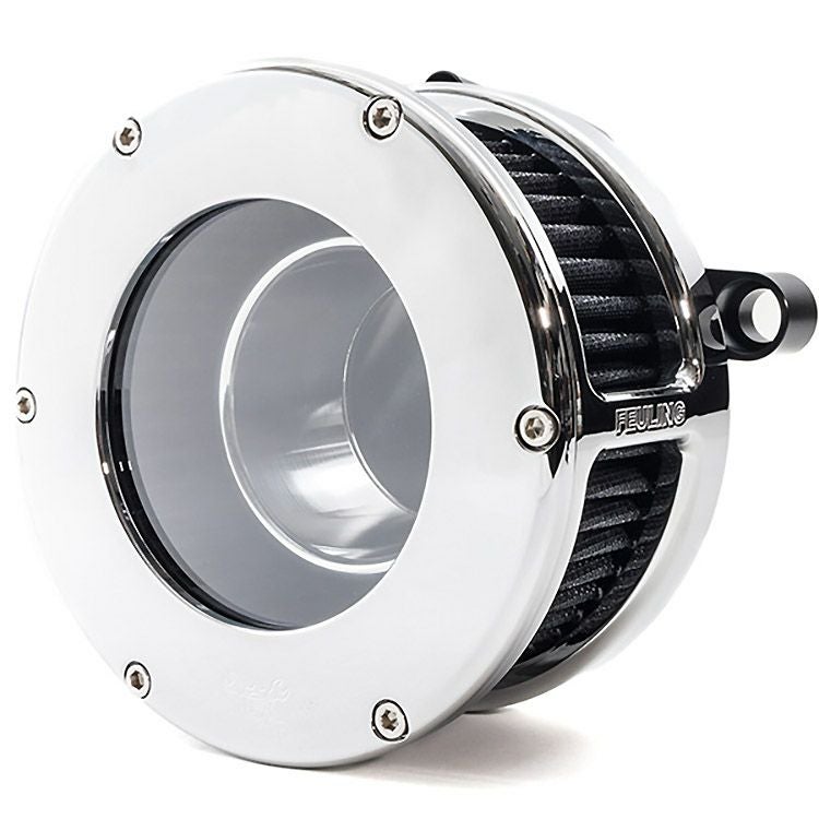 2024以降 ツーリング BAエアクリーナーキット クリアウィンドウカバー (クローム/ブラック)