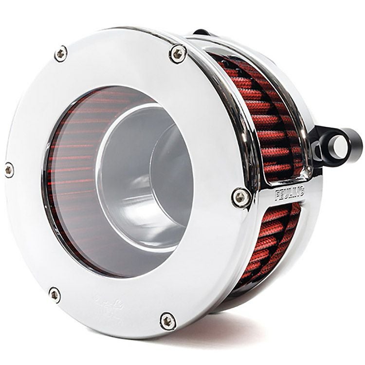 2024以降 ツーリング BAエアクリーナーキット クリアウィンドウカバー (クローム/レッド)