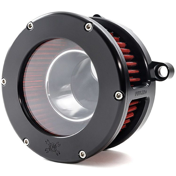 2024以降 ツーリング BAエアクリーナーキット クリアウィンドウカバー (ブラック/レッド)