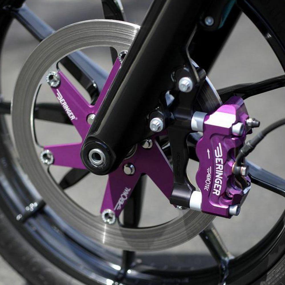 シングルディスク用 ラジアルマウントキャリパーブラケット 108mmピッチ ブラック クラウス 