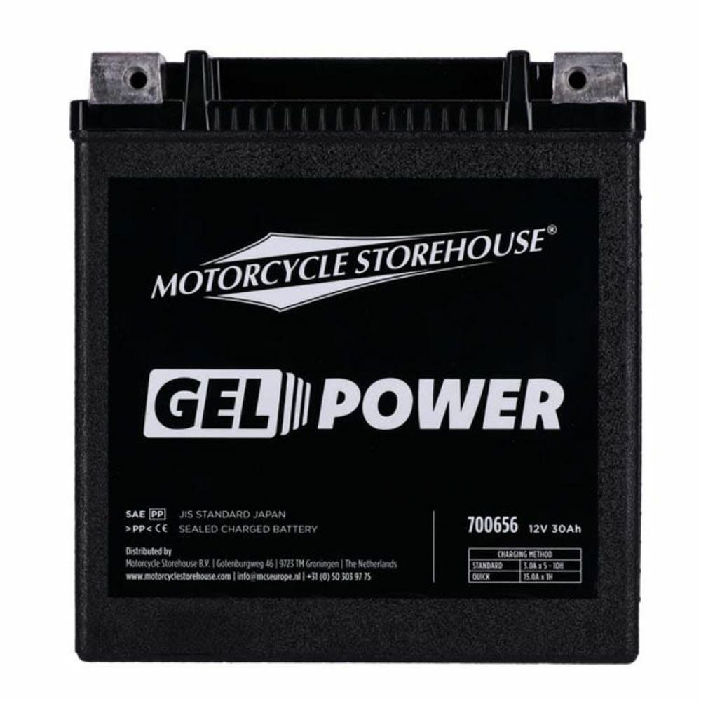ツーリング、トライク用 GELバッテリー 30Ah、416CCA MCS 