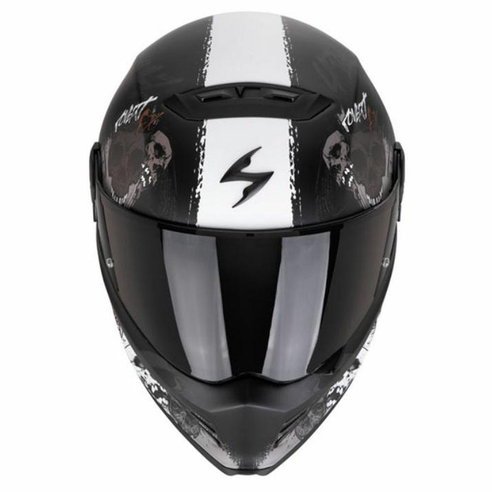  Covert FX ヘルメット スカルズ マットブラック/グレー/ゴールド SCORPION 