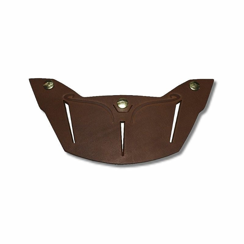 ACE ロング レザーバイザー コーヒーカラー feture