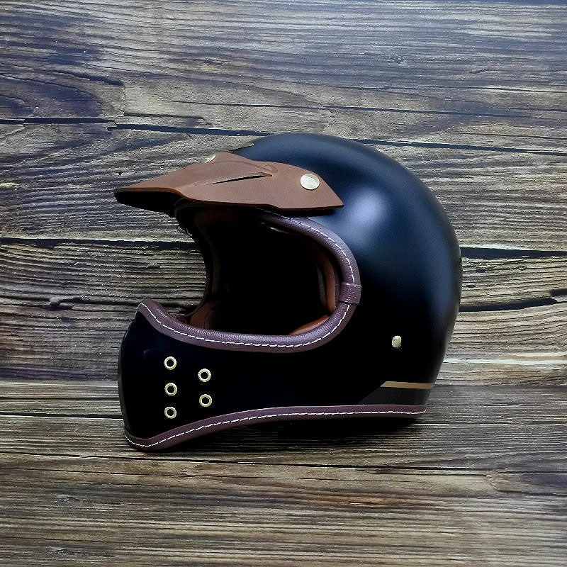 ACE ロング レザーバイザー コーヒーカラー feture 3