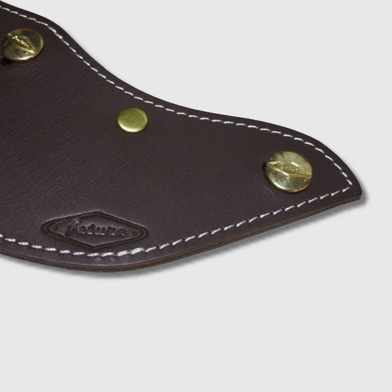 SUPREMUS ハンドメイド ショート レザーバイザー コーヒーカラー feture 2