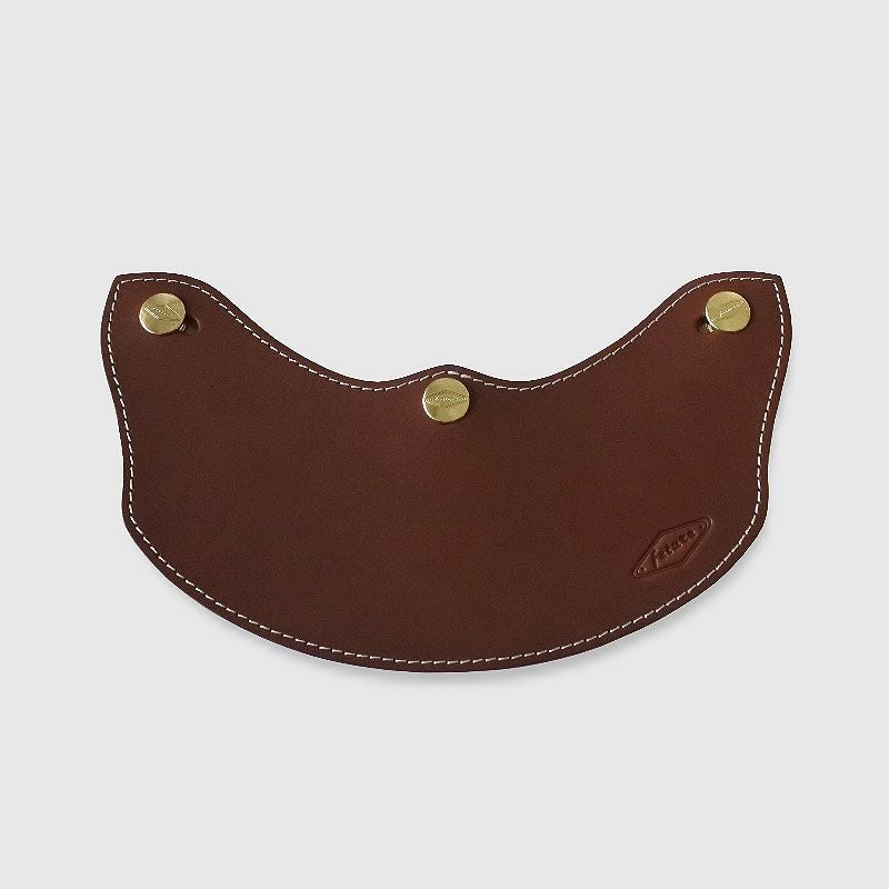 SUPREMUS ハンドメイド ロング レザーバイザー コーヒーカラー feture