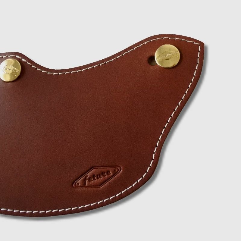 SUPREMUS ハンドメイド ロング レザーバイザー コーヒーカラー feture 2