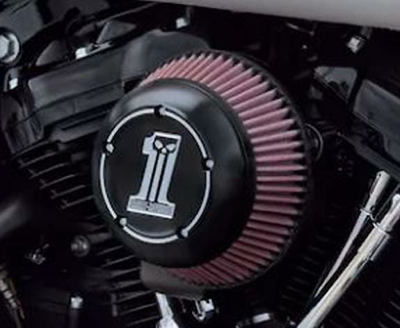 ダークカスタムロゴ・コレクション・エアクリーナートリム |ハーレー