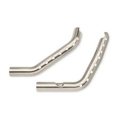 スクリーミンイーグル　ブラッシュニッケル・エキゾーストシールド　'06～ダイナ-01