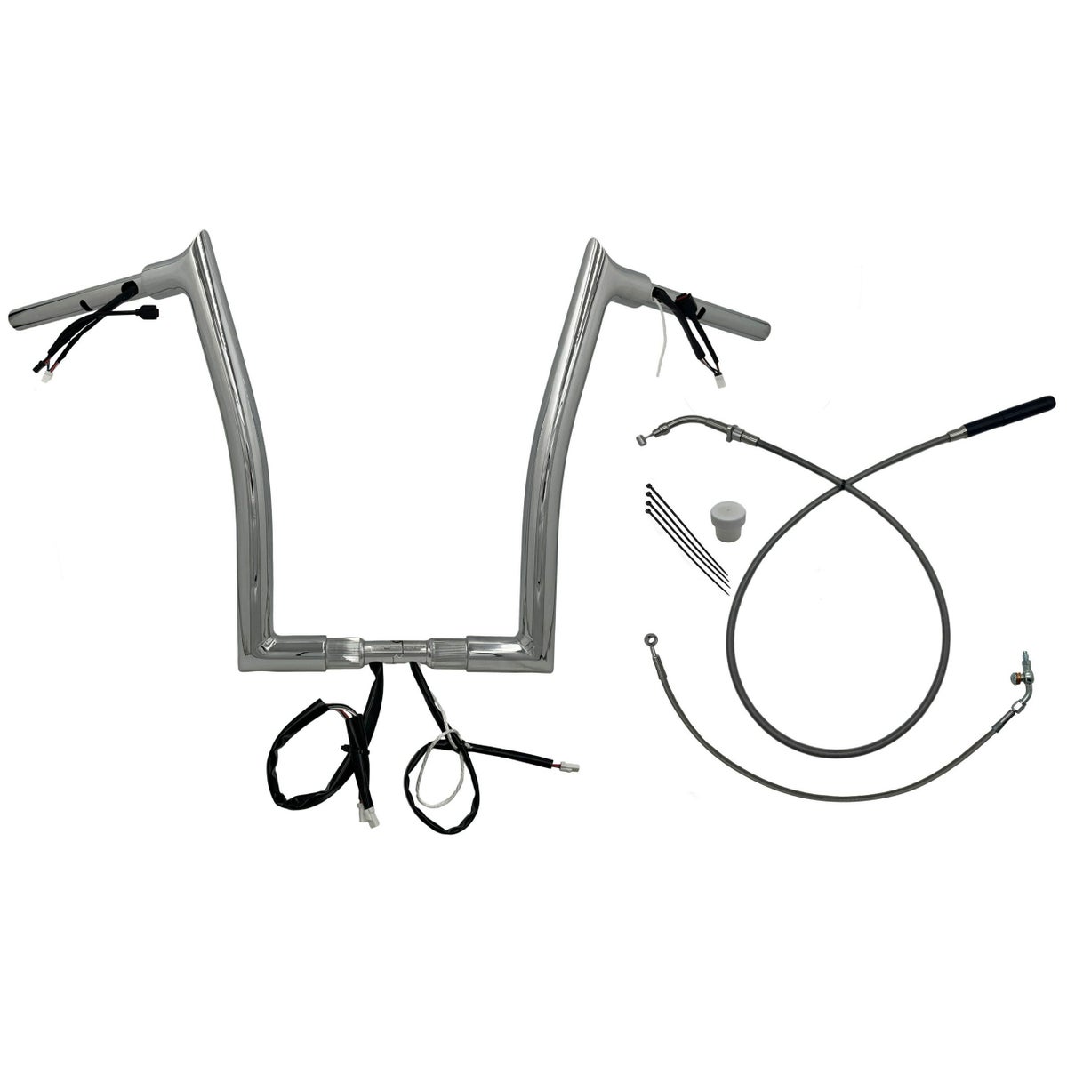 2024以降 ロードグライド EZインストール 1-1/2インチ径ポインテッドトップ・ハンドルバーキット 16インチ (クローム)