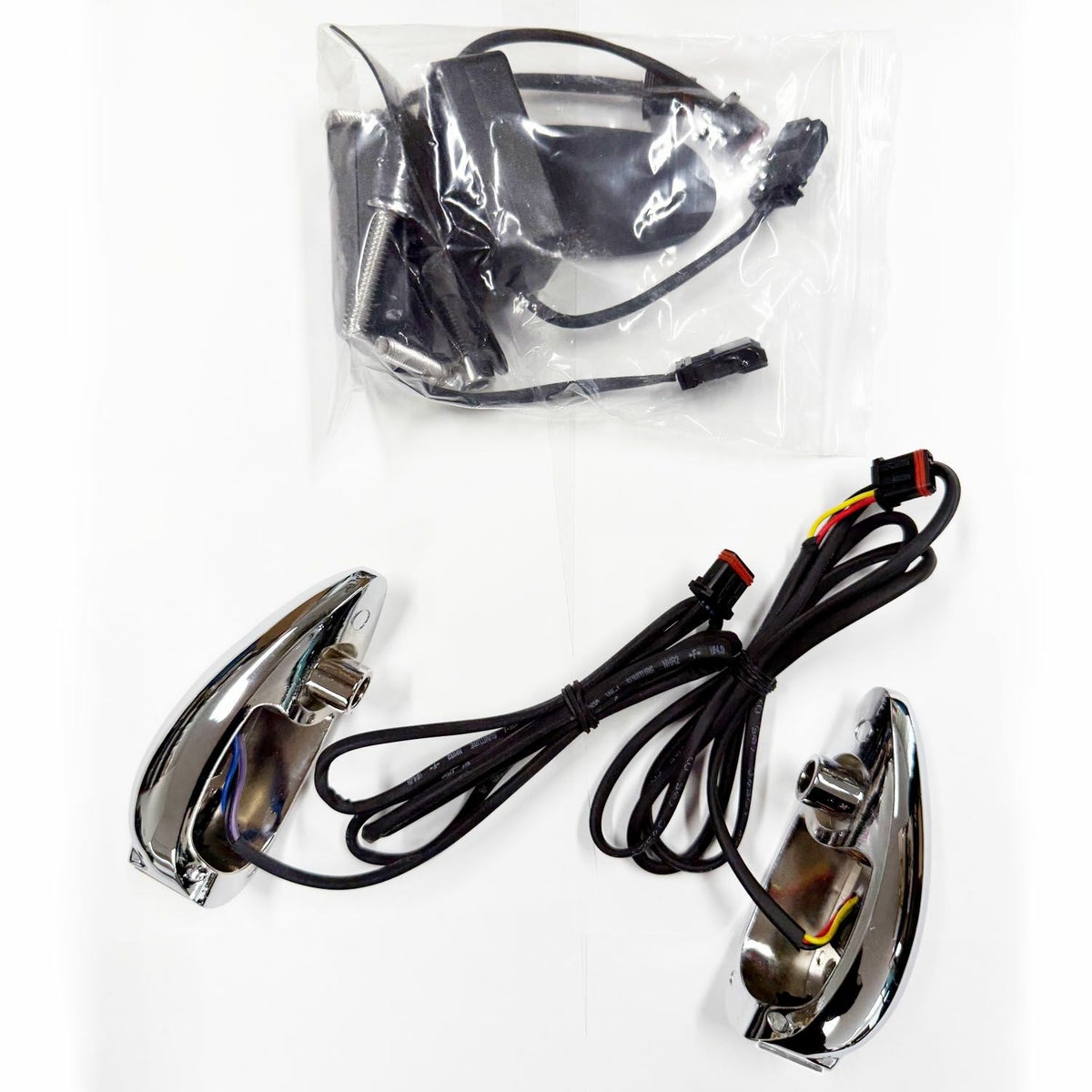 2015以降 ロードグライド フェアリングマウント LEDウインカー ホワイトポジションライト クローム 2