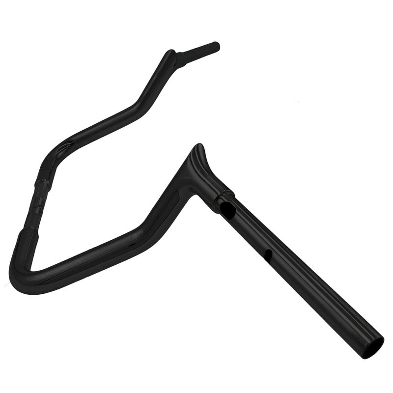  2024以降 ストリートグライド EZインストール 1-1/4インチ径レデュースリーチ・ポインテッドトップ・ハンドルバー 11インチ (グロスブラック)