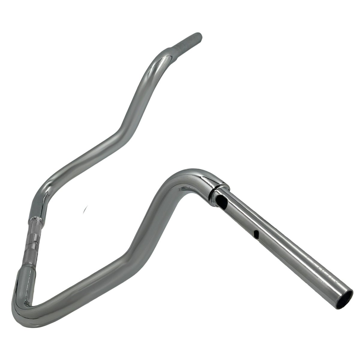 2024以降 ストリートグライド EZインストール 1-1/4インチ径レデュースリーチ・ラウンドトップ・ハンドルバー 13インチ (クローム)